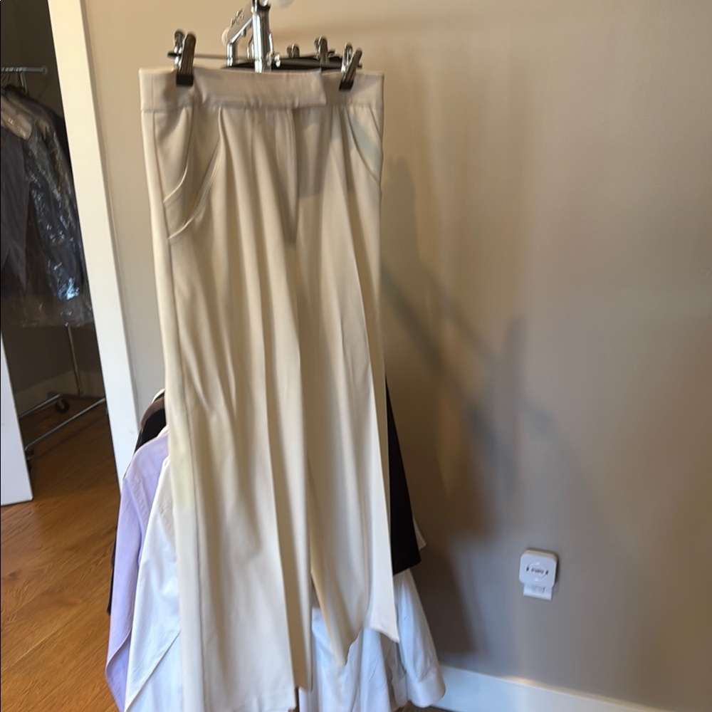 Marciano Cream Maxi A-Line Skirt with Slit